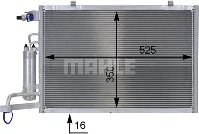 BEHR MAHLE AC 8 000P Klıma Radyatoru Fıesta Vı 1.25 16v / 1.4tdcı / 1.4 16v / 1.6 16v 08 /> B Max 1.5tdcı / 1.6tcı 12 /> AV1119710DA