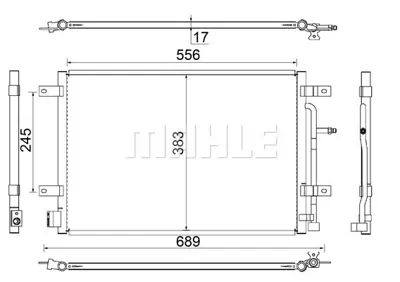 BEHR MAHLE AC 812 000S A/C Condenseraudı A4 Avant (8ed, B7) 8E0260403T