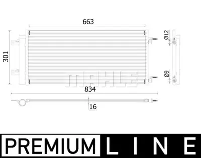 BEHR MAHLE AC 902 000P Klıma Radyatoru Astra K B14xfl 39131676