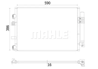 BEHR MAHLE AC 930 000S Klıma Radyatoru C Max - Grand C Max 1,6 Tdcı  10/->19 AV6119710BC