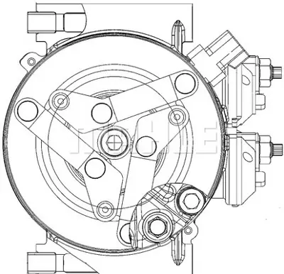 BEHR MAHLE ACP 1366 000P 8fk351334-441 Klima Kompresörü Fıesta Vı 1.25-1.4-1.6ti-1.4tdci-1.6tdci 09 110mm REAP3119D629AA