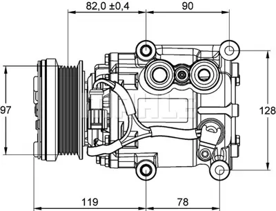 BEHR MAHLE ACP 22 000P Klıma Kompresörü DE9461450A YS4H19D629AF