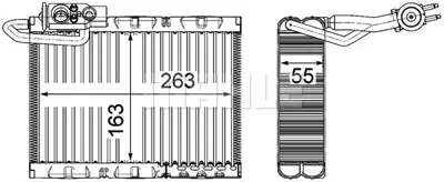 BEHR MAHLE AE 126 000P Evaporator                                       6480A4