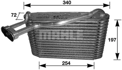 BEHR MAHLE AE 34 000S Evaporatoraudı A4 (8d2, B5) 8D1820103F