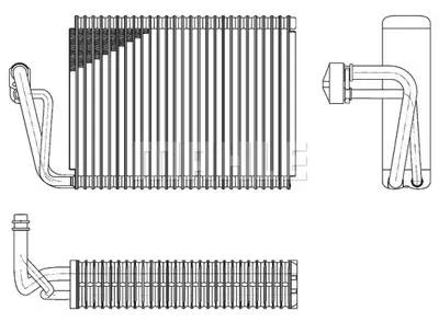 BEHR MAHLE AE 52 000P Evaporator S-Class W220 00>05 A2208301058