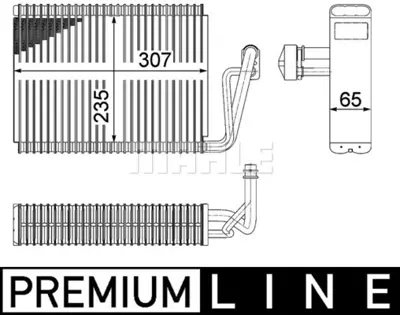 BEHR MAHLE AE 53 000P Evaporatormb S-Cl. (W220) A2208301158