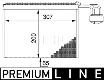 BEHR MAHLE AE 63 000P Evaporator Bmw E65 E66 02>07 Premıum Lıne 9134628