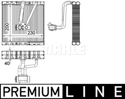 BEHR MAHLE AE 93 000P Kalorıfer Radyatoru Polo 02> Fabıa 99>14 Rapıd 12> Roomster 06>15 A1 10> Cordoba 02>09 Ibıza 02>09 I 6Q0820103F