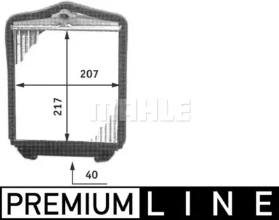 BEHR MAHLE AH 102 000P Kalorıfer Radyatoru W124 85>93 S124 85>93 C124 87>92 A124 92>93 A0028356401