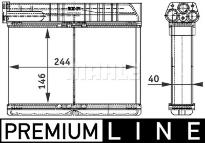 BEHR MAHLE AH 108 000P Kalorıfer Radyatoru Premıum Lıne Bmw E39 E36 Klımalı U.K 64111469197