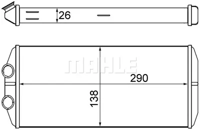 BEHR MAHLE AH 15 000S Kalorıfer Radyatörü 6448S6