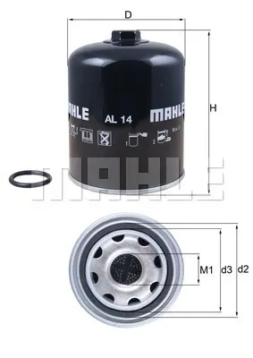 BEHR MAHLE AL 14 Hava Kurutucu Fıltre Scanıa 4-Serı 94/114/124/144 96>08 164 00>08 P.G.R.T.-Serı 04> / Renault Mıdlum 5021170077 57142020 7485137862