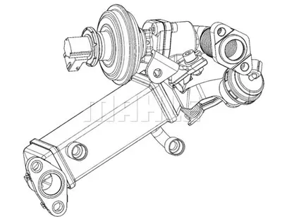 BEHR MAHLE CE 7 000P Exhaust Gas Recirculation Cooler (Egr-Cooler)bmw 1, 3 (E90), 5 (E60) 7797371