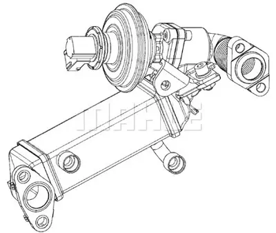 BEHR MAHLE CE 9 000P Exhaust Gas Recirculation Cooler (Egr-Cooler)bmw 1, 3 (E90), 5 (E60) 7805189