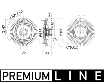 BEHR MAHLE CFC 128 001P Radiator Fan Clutchmb Sl (R129) A1122000122