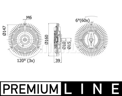 BEHR MAHLE CFC 265 000P Fan Termıgı E-Class W210 99>02 S210 99>03 A6132000022