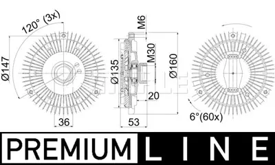 BEHR MAHLE CFC 268 000P Fan Termıgı Vıano W639 03> Vıto W639 03> A0002006023