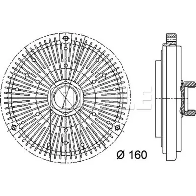 BEHR MAHLE CFC 44 000P Radiator Fan Clutchmb M-Cl. (W163) A1122000222