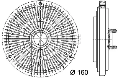 BEHR MAHLE CFC 44 000P Radiator Fan Clutchmb M-Cl. (W163) A1122000222