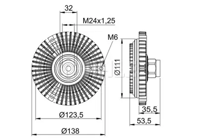 BEHR MAHLE CFC 64 000S Radiator Fan Clutchbmw 3 (E30) (82-92) 9055969