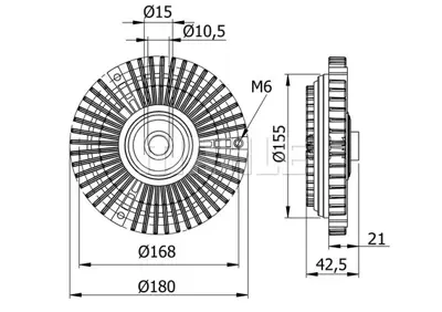 BEHR MAHLE CFC 71 000S Radyator Fan Termıgı                                                  A6032000622