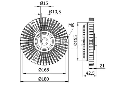 BEHR MAHLE CFC 72 000S Fan Termıgı Mercedes Sprınter 901>904 96>06 2003822 A0002003822