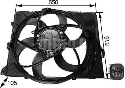 BEHR MAHLE CFF 264 000S Klıma Fan Motoru 7590699