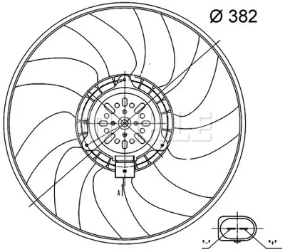 BEHR MAHLE CFF 32 000S Radiator/Condenser Fan Audı A6 / Q3 8K0959455P