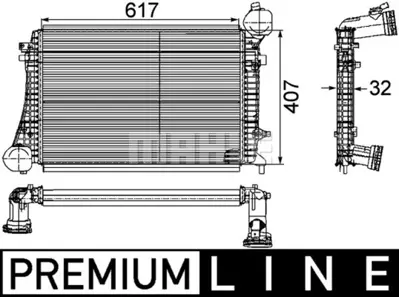 BEHR MAHLE CI 166 000P Turbo Radyatoru Caddy Iıı A3 Jetta Iıı Touran Golf V Altea Leon Toledo Passat 1,9 / 2,0tdı 04>10 1K0145803Q