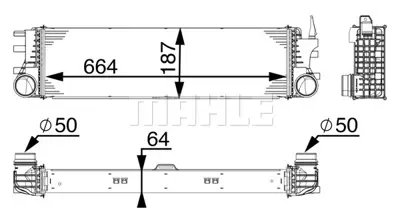 BEHR MAHLE CI 180 000P Turbo Radyatörü A4475011301