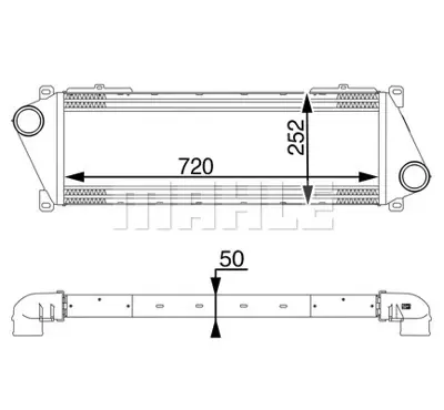 BEHR MAHLE CI 18 000P Charge Air Coolermb Sprınter 2D0145805 2D0145805D A9015010701