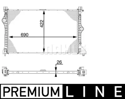 BEHR MAHLE CI 222 000P Turbosarj Radyatoru Mercedes Sprınter 909 13> A9095010000