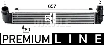 BEHR MAHLE CI 313 000P 8ml376760-761 Turbo Radyatörü Intercooler Fluence Mgn Iıı-Scenıc Iıı 1.5dcı 09 657x91x80 110l Uk 144964990R