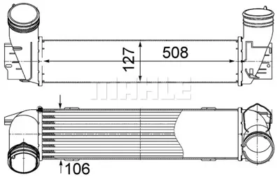 BEHR MAHLE CI 490 000S Turbo Radyatoru Bmw M57 D30 E90 N47 D20 E84 7800682