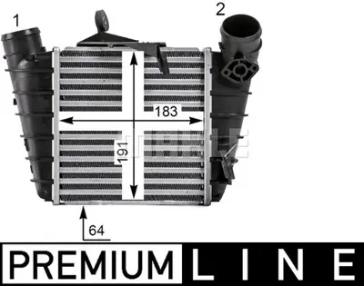 BEHR MAHLE CI 530 000P Charge Air Coolerseat Ibıza / Skoda Fabıa 6Q0145804G