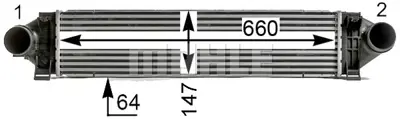 BEHR MAHLE CI 532 000P Charge Air Coolerford Mondeo Iv, S-Max 6G919L440GC