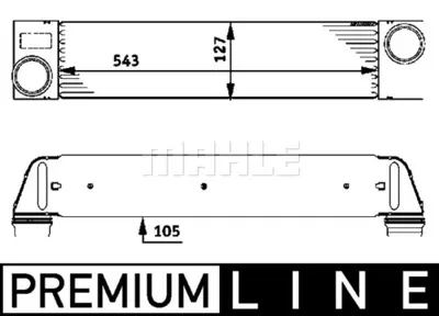 BEHR MAHLE CI 75 000P 8ml376723-451 Turbo Radyatör Bmw E65 730d 02 E66 730d 02 Rangerover 3.0td 6 4x4 02-12 7790846 PML000011