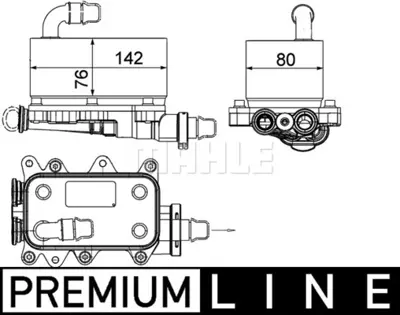 BEHR MAHLE CLC 18 000P 8mo376725-101 Yağ Soğutucu Otom.Şanzuman Bmw 5 E60-E61 -Bmw 6 E63 -Bmw 7 E65-E66-E67-Bmw X3 E8 3 7803830