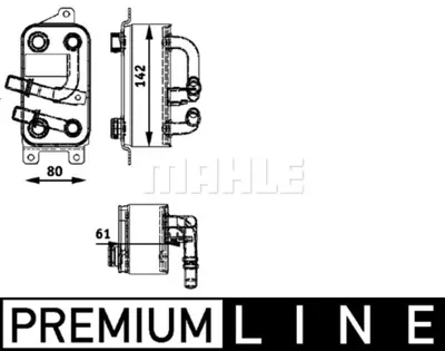 BEHR MAHLE CLC 43 000P 8mo376726-191 Yağ Soğutucusu E60 525ı-530ı-545ı- E63 645cı- E65-E66 730ı-Lı-745ı-Lı 7519213