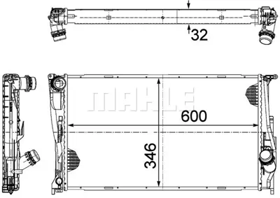 BEHR MAHLE CR 1083 000P Radiatorbmw 1 / 3 (E90/91/92/93) 7788903