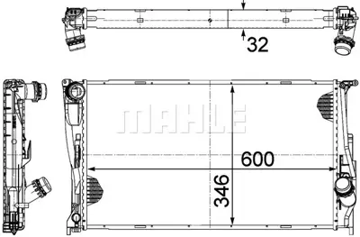 BEHR MAHLE CR 1084 000P 8mk376754-011 Radyatör Bmw E81 E87 E82 E88 E90 E91 7788903