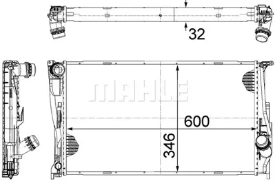 BEHR MAHLE CR 1084 000S Radiatorbmw 1 / 3 (E90/91/92/93) 7788903