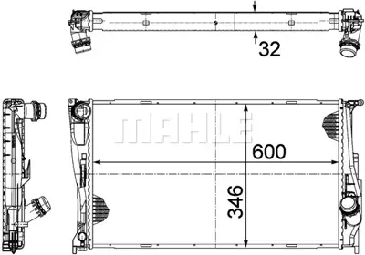 BEHR MAHLE CR 1085 000P Radiatorbmw 3 (E90/91/92/93) 7790297