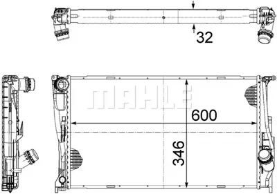 BEHR MAHLE CR 1085 000S Radiatorbmw 1 / 3 (E90/91/92/93) 7790297