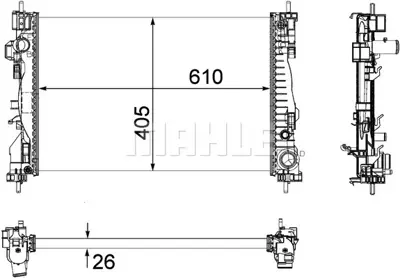 BEHR MAHLE CR 1178 000P Radiatoralfa Romeo Gıulıetta 50514472