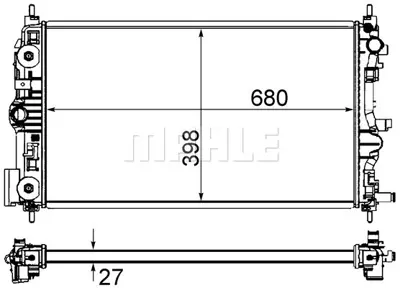 BEHR MAHLE CR 1238 000S Radiatorchevrolet Cruze 2.0 Cdı 13267666 39074663