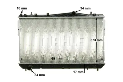 BEHR MAHLE CR 1312 000P Radiatordaewoo/Chev Optra/Excelle P96553378