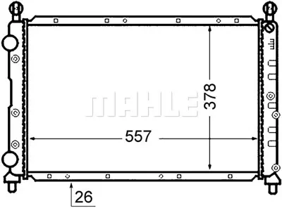 BEHR MAHLE CR 1412 000S Radiatoralfa Romeo 145 Iı 99- 71736177