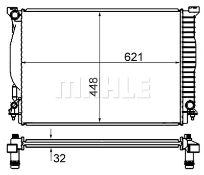 BEHR MAHLE CR 1420 000S Radiatoraudı A4 Iı  00- 8E0121251C