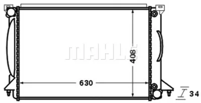 BEHR MAHLE CR 1422 000S Radiatoraudı A4 Iı  00- 8E0121251Q